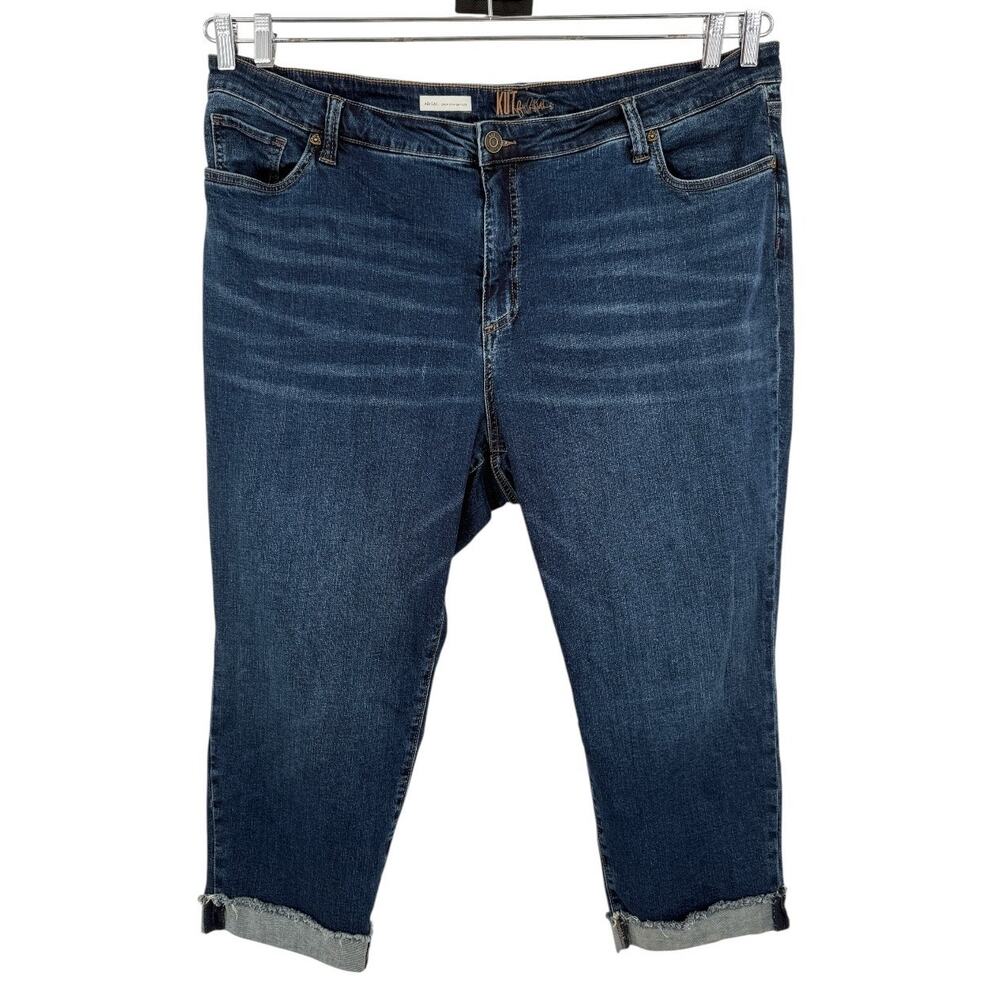 Kut from the Kloth jeans Abigail crop straight leg size 22W